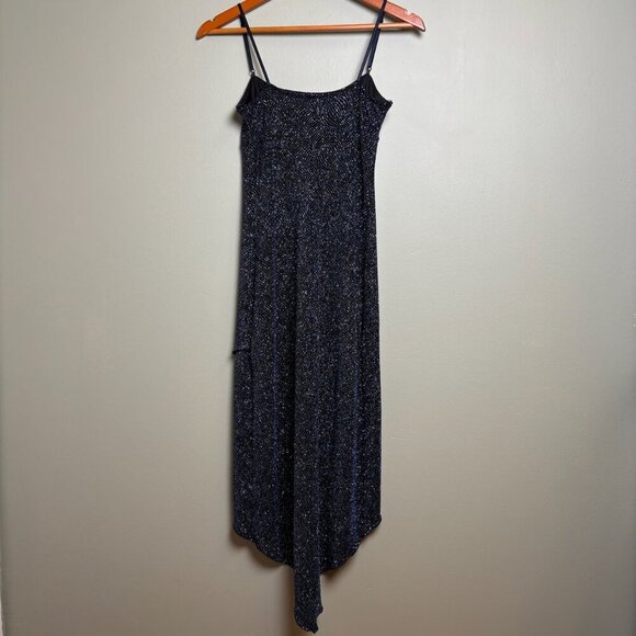 Vtg City Triangles Women Babydoll Slip Dress Sz L Metallic Whimsigoth Grunge 90s - Picture 5 of 14